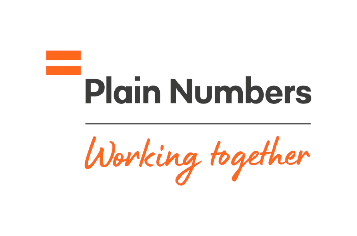 plain numbers campaign logo